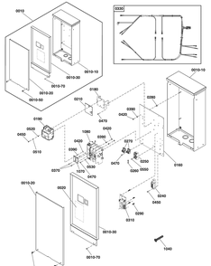 Transfer Switch - Hingeless Enclosure Diagram and Parts List for 071200-01  Briggs and Stratton Generator